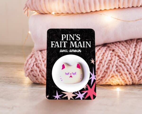 Pin's fait main ✶ Chat