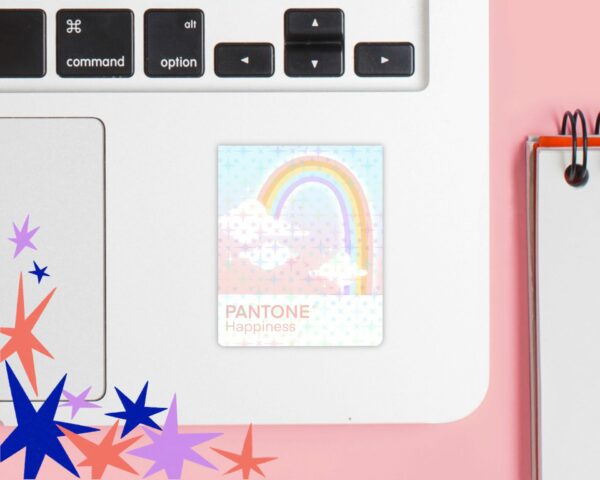 Stickers holographique ✶ PANTONE Happiness